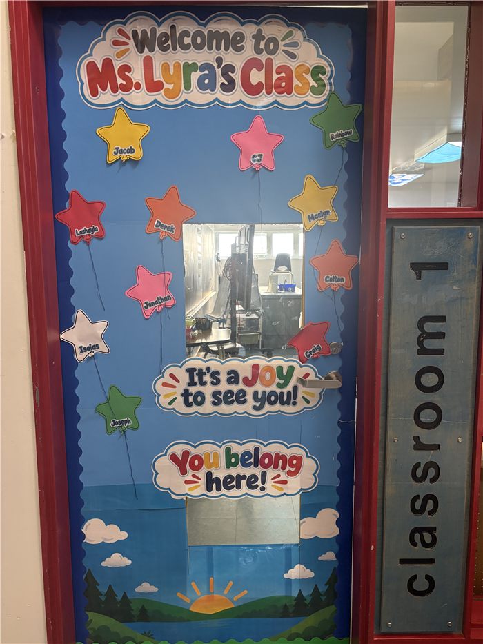 Grade 1/2 Class A classroom door