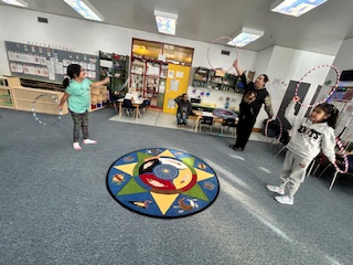 Students engaged in activities