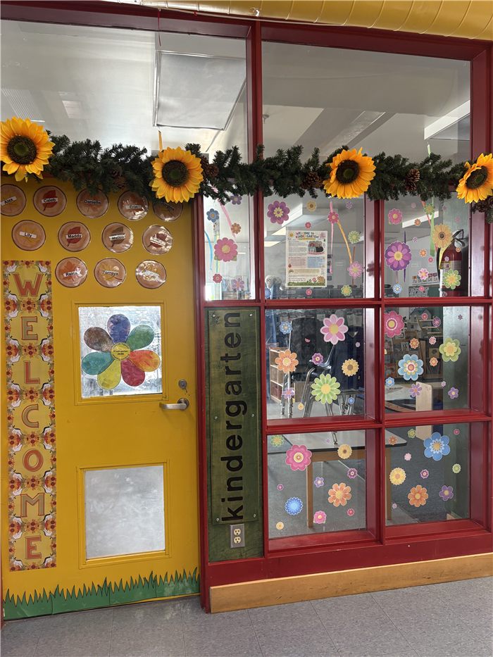 Kindergarten classroom door
